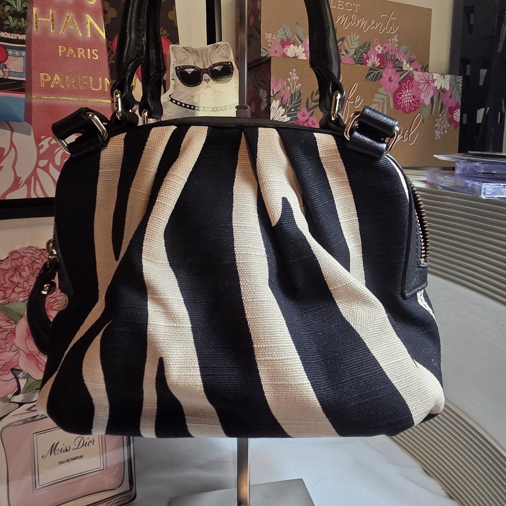 ✨️LOW START✨️Kate Spade NewYork Zebra Printed Canvas Bag - Picture 9 of 13